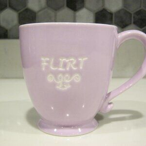 Starbucks Solid Lavender Purple FLIRT Mug Valentines Day 2006 15oz